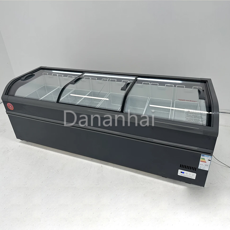 Commercial Chest Freezer - Морозильная камера-остров для супермаркета, коммерческая морозильная