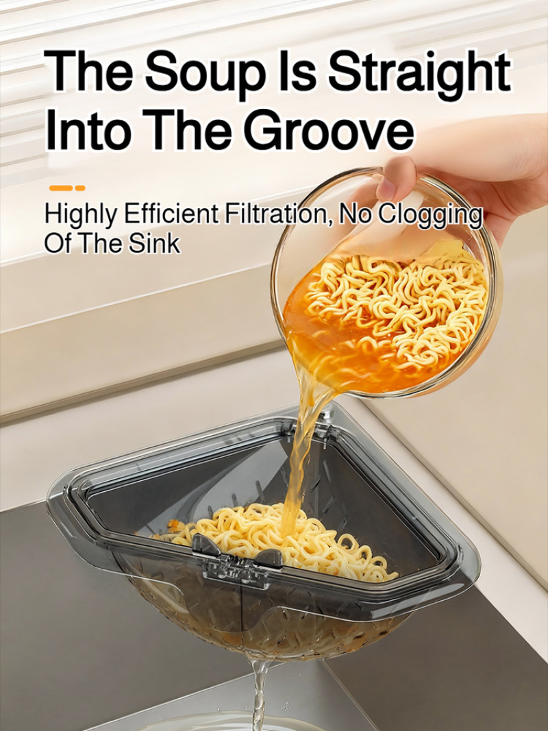 Commercial Kitchen Bin - Кухонный фильтр-корзина для раковины, экономящая место,