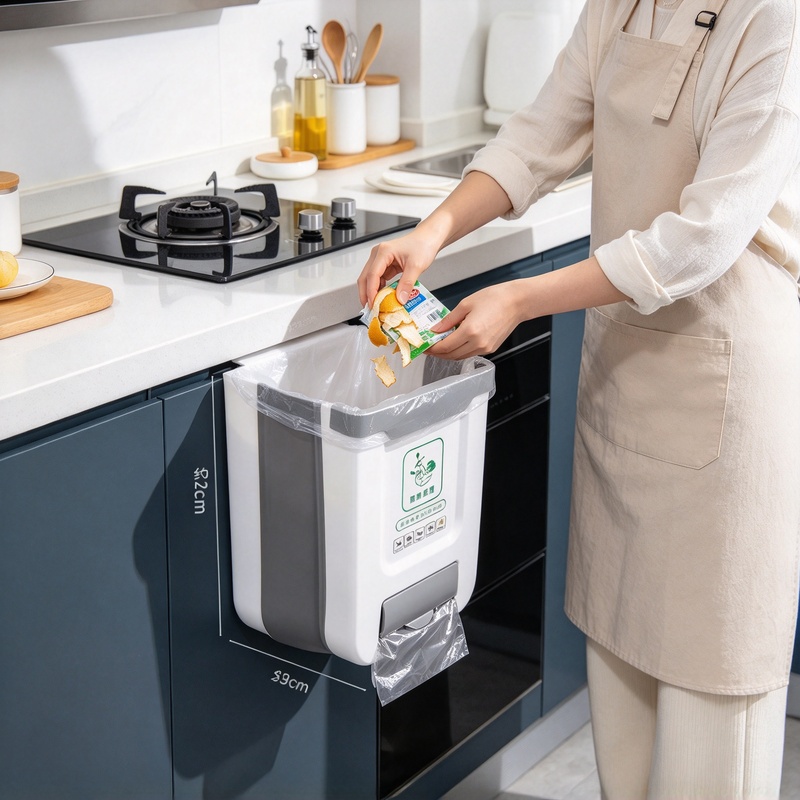 Настенный складной водонепрони – обзор и цена Commercial Kitchen Bin